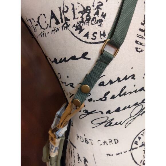 Selina Vaughan Studios Canvas Crossbody Bag Small Seed Sack Beer Bottle Grunge - Picture 6 of 9